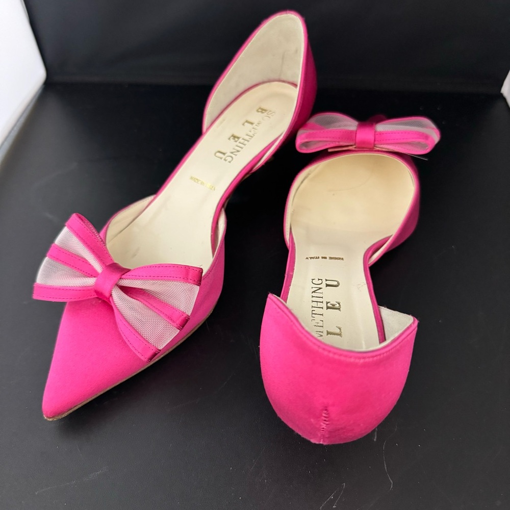 Something blue pink low heels 7.5